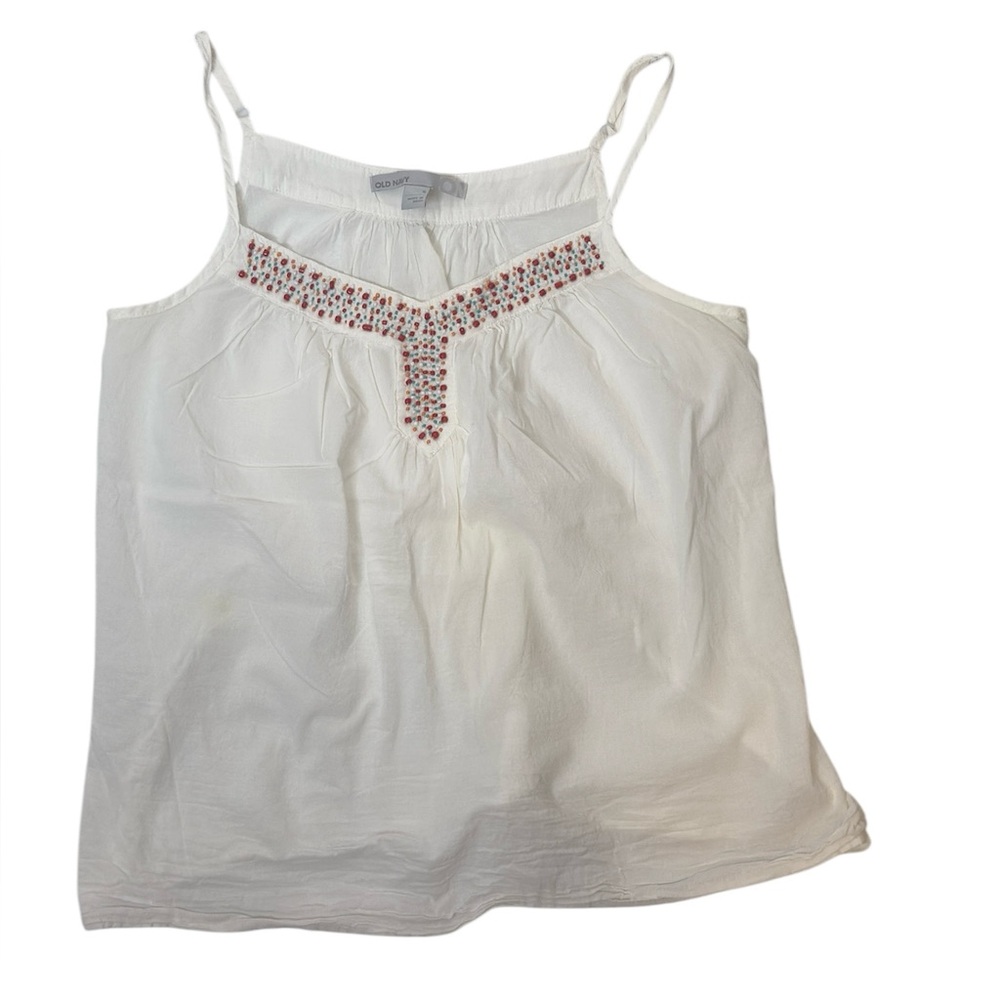 Old Navy Beaded Tank Top, Size Small